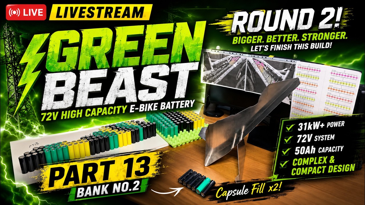 Master Jeffrey Henderson is live (31kW+ Green Beast E-Bike 72V High Capacity 50Ah Battery) Part 13