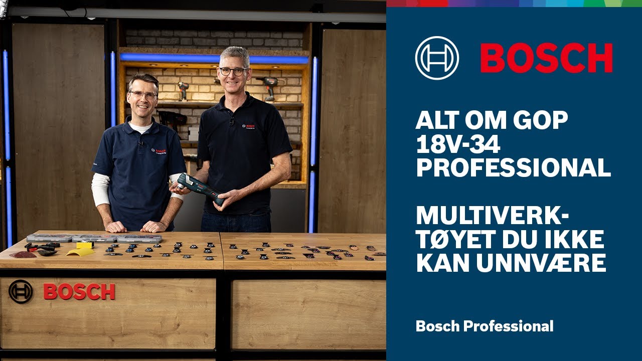 Alt om multiverktøyet GOP 18V-34 Professional