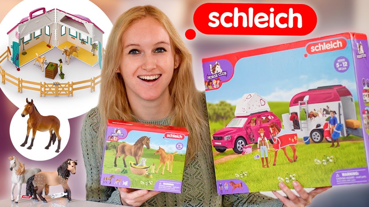 Schleich nieuwe PAARDENTRAILER unboxing 🤩 + SPOILER nieuwe sets! 😱🐴