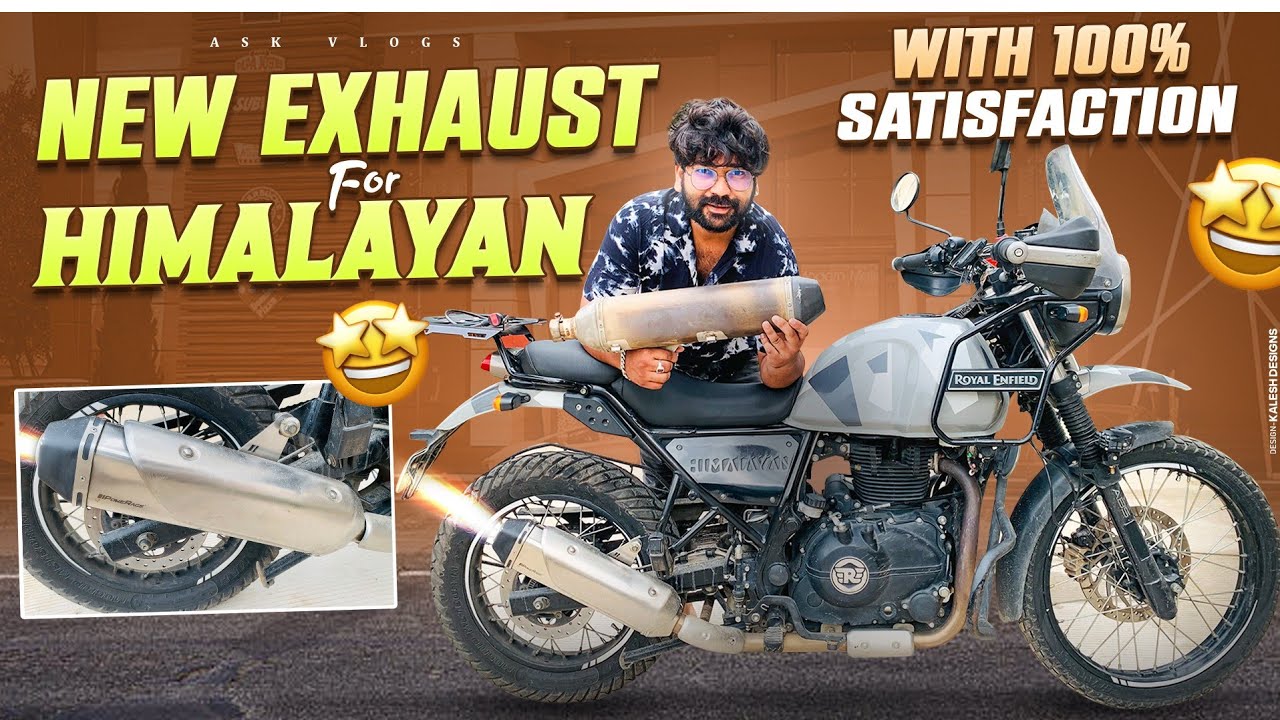 New powerage exhaust For Himalayan bike 💥