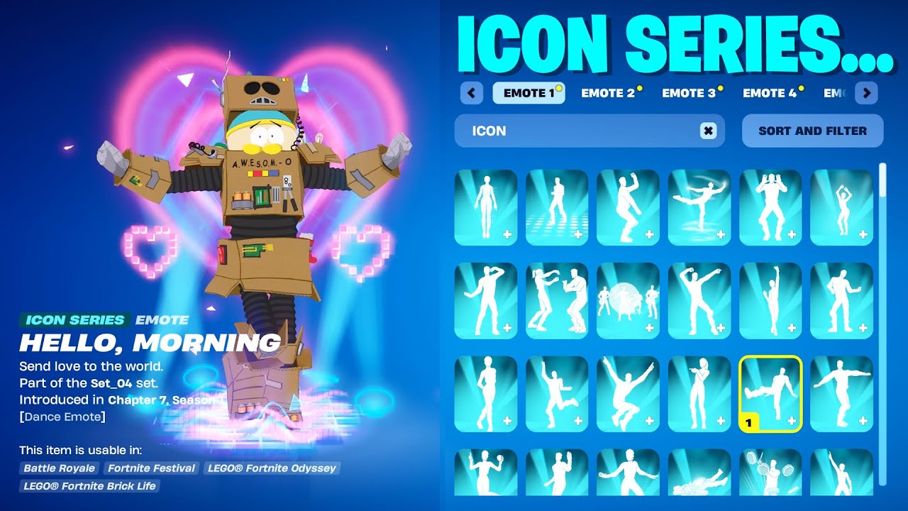 ALL FORTNITE ICON SERIES DANCES & EMOTES