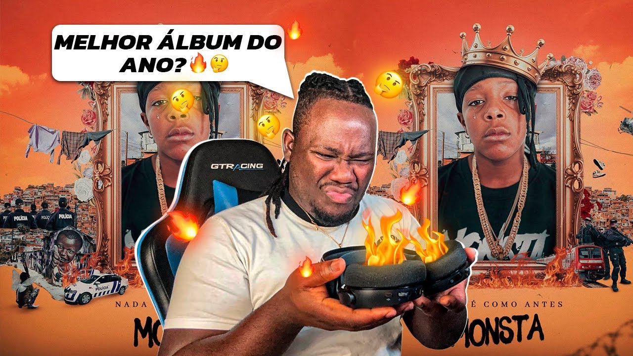 MONSTA NADA É COMO ANTES ALBUM ( REAÇÃO )#rimas #rap #forçasuprema #monsta #NADAECOMOANTES