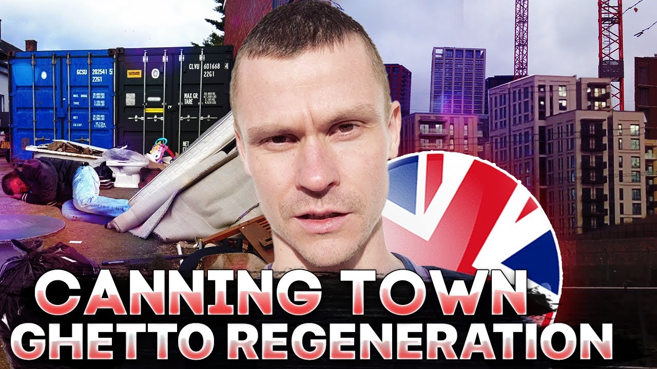 Gentrification of Canning Town, the poorest area of London. Regeneration of East London ghettos 🇬🇧