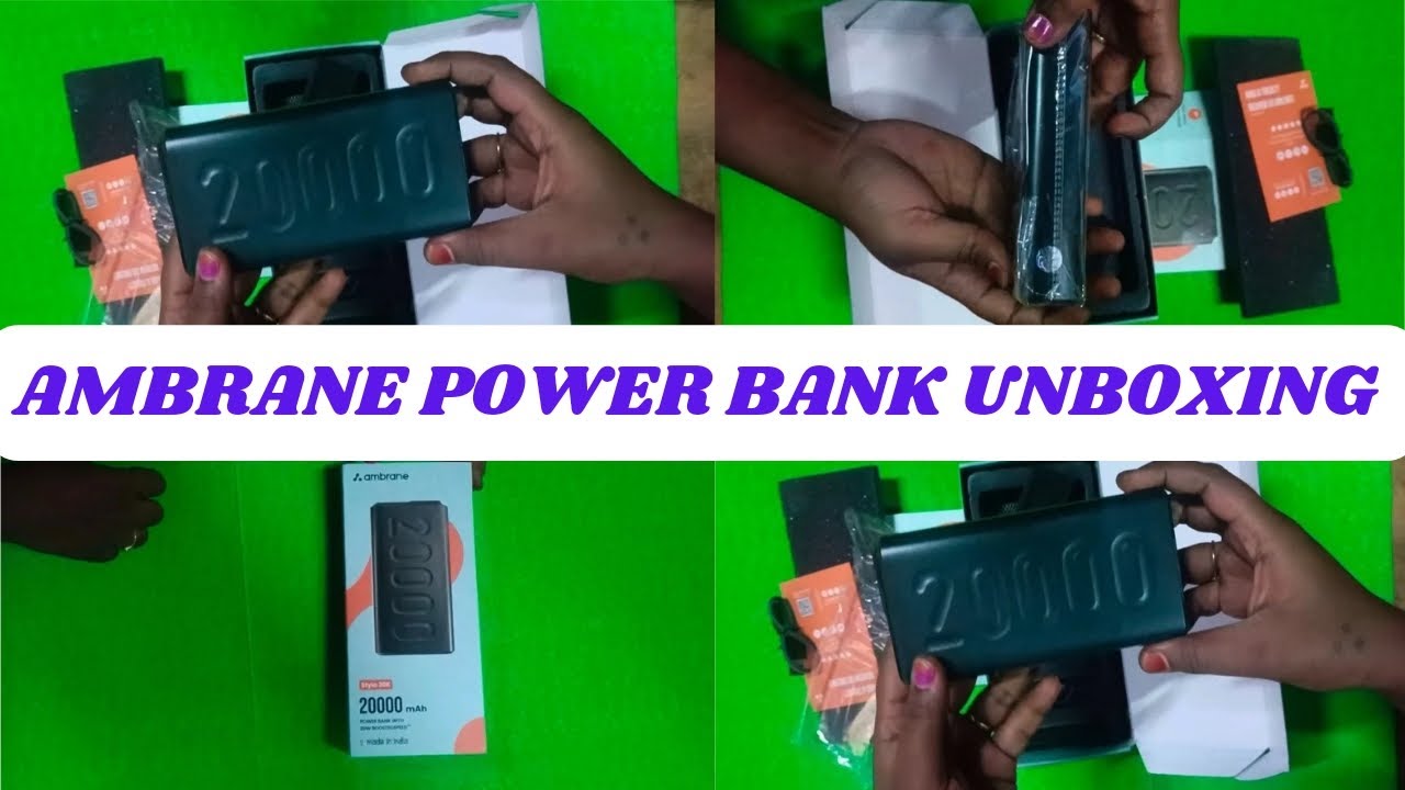 Best Power Bank Unboxing & Review/Ambrane Brand Power Bank 20000 mAh Review in tamil/link below 👇