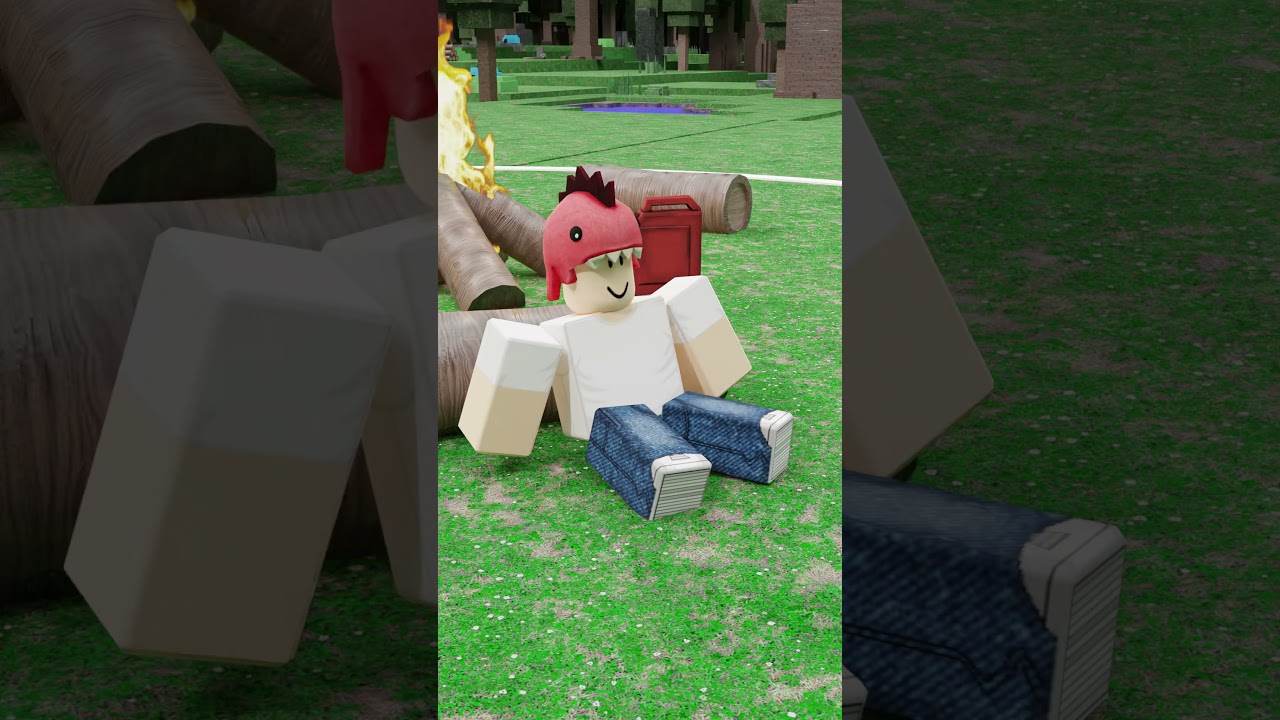 When Noob and Dino Kid build safe base in 99 Nights in the Forest ☠️ #roblox #99nightsintheforest