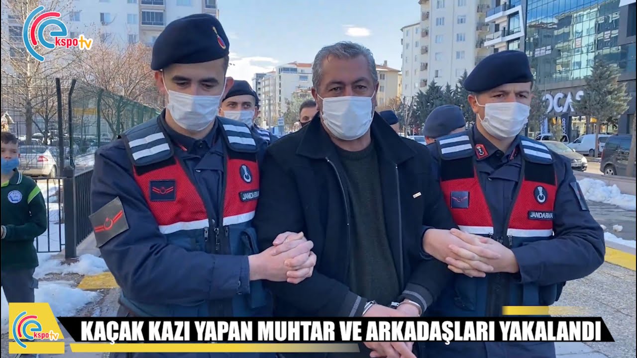 kaçak kazı yapan muhtar ve arkadaşları yakalandı