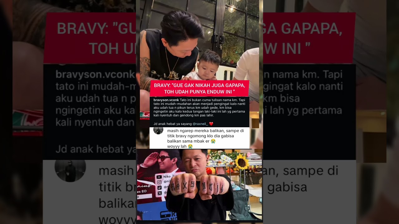 BRAVY TATO NAMA ENDUW DITANGANNYA #viral #shortvideo #bravy #erikacarlina