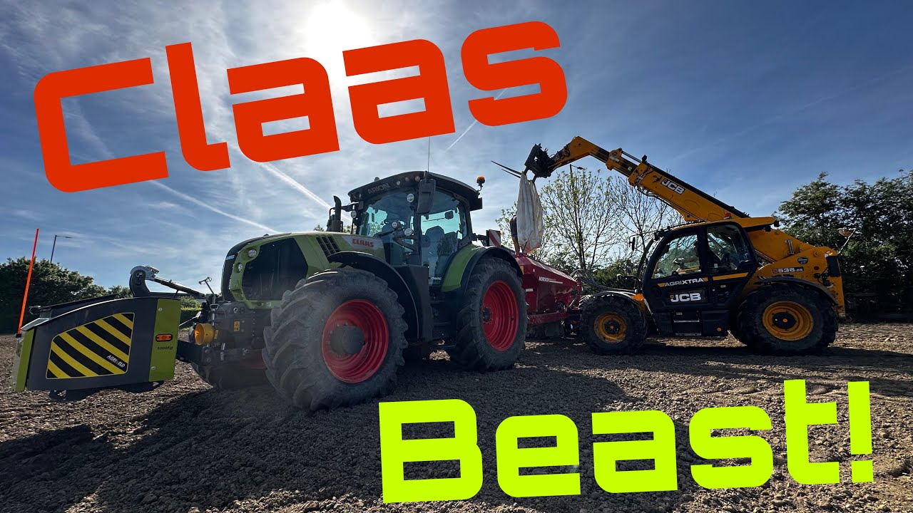 Playing With the New Claas Arion 660! Busy Farming! Tyre Problems!