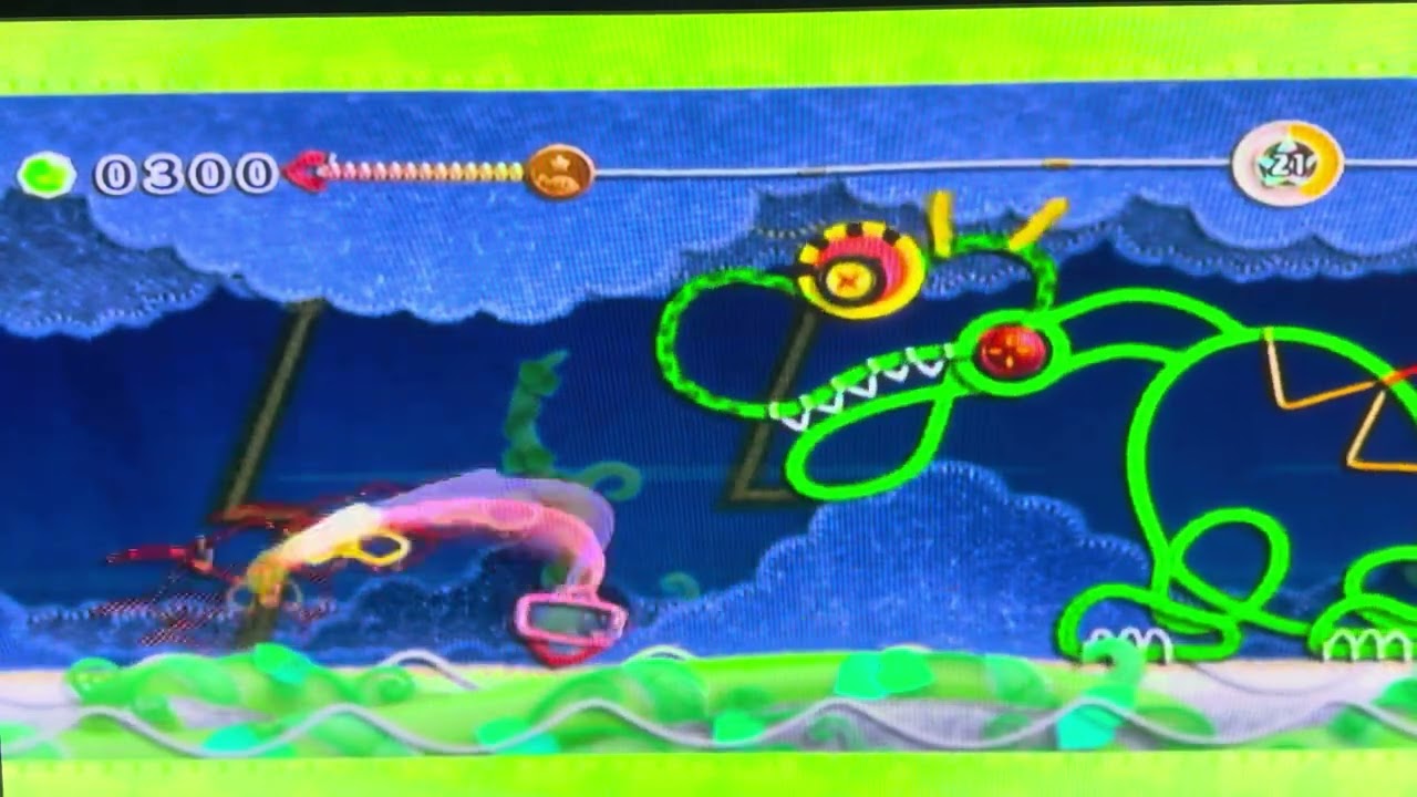 Kirby v. Fangora😱 #kirbysepicyarn #nintendo #nintendowii #kirby 
