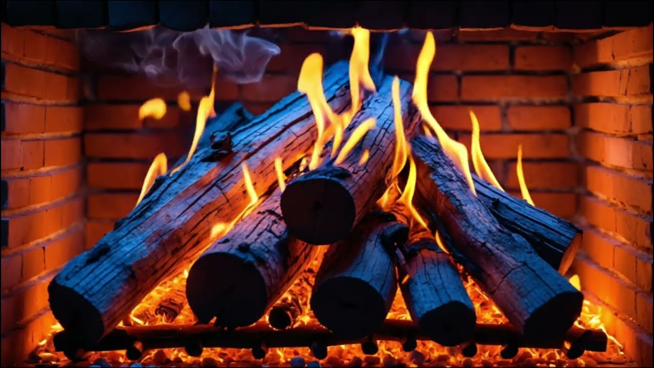 Blue Fireplace Flames for Emotional Balance and Nighttime Relaxation