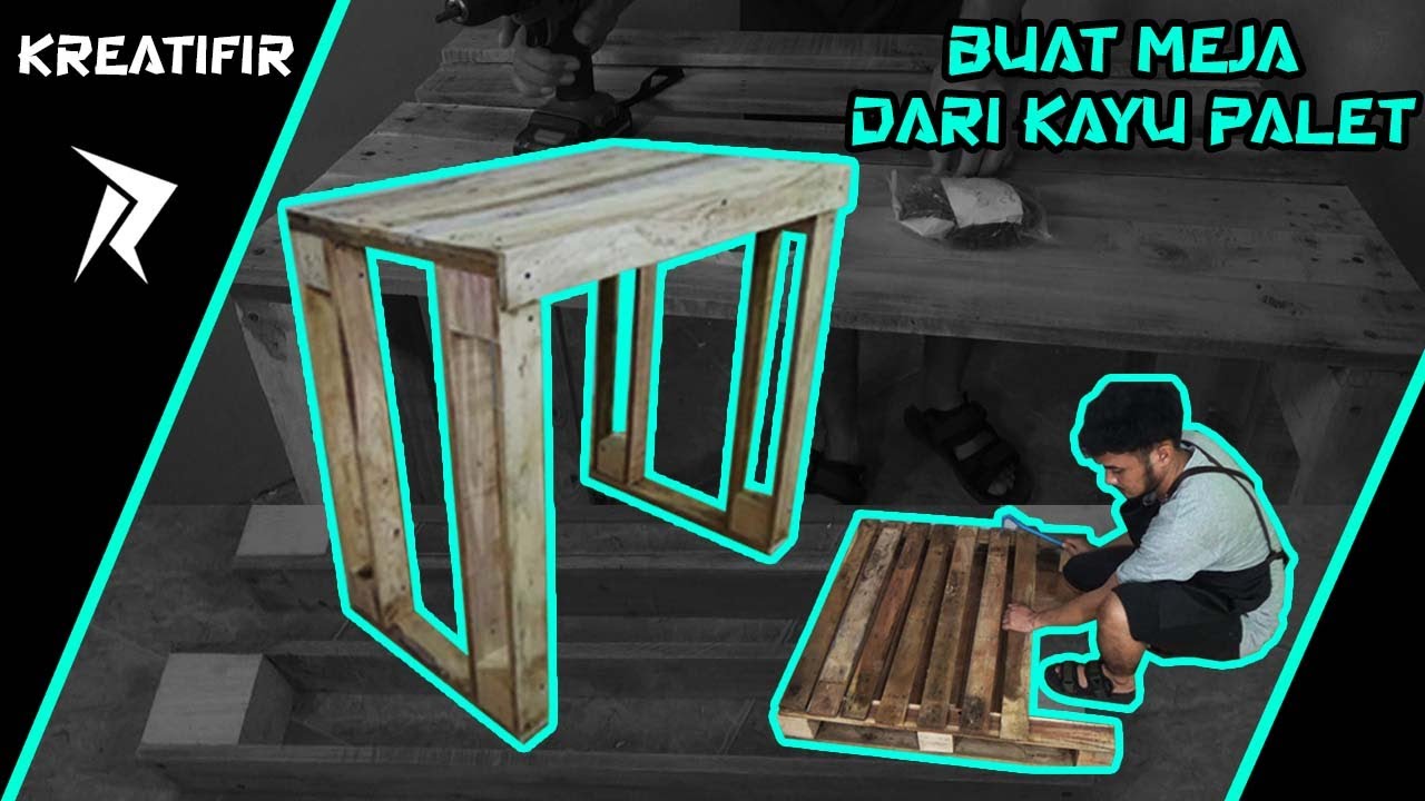 MEJA DARI KAYU PALET - KREATIFIR
