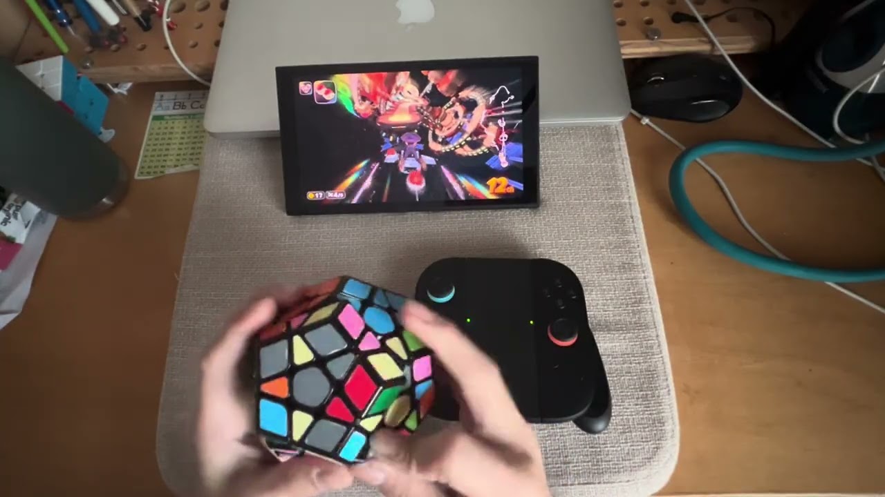 MarioKart while Solving Megaminx