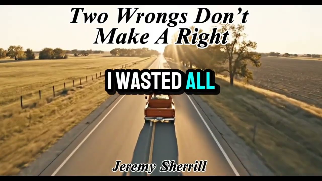 Jeremy Sherrill – Two Wrongs Don't Make A Right (Official Lyric Video)