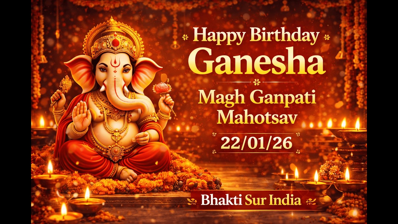 Magh Ganpati Birthday Special (22 Jan 2026) | Happy Birthday Ganesha | Bhakti Sur India