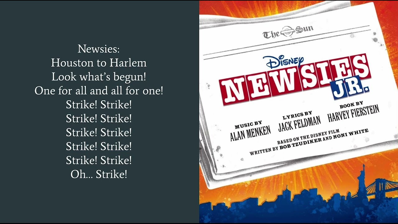 Seize the Day (Part 2) Lyrics-Newsies Jr