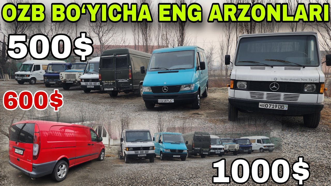 21 YANVAR OZB BOYICHA  ENG ARZON GURZAVOYLAR FO'RT SPRENTER MERS GURZAVOY GEGANT MERS MERSEDES ATIKO