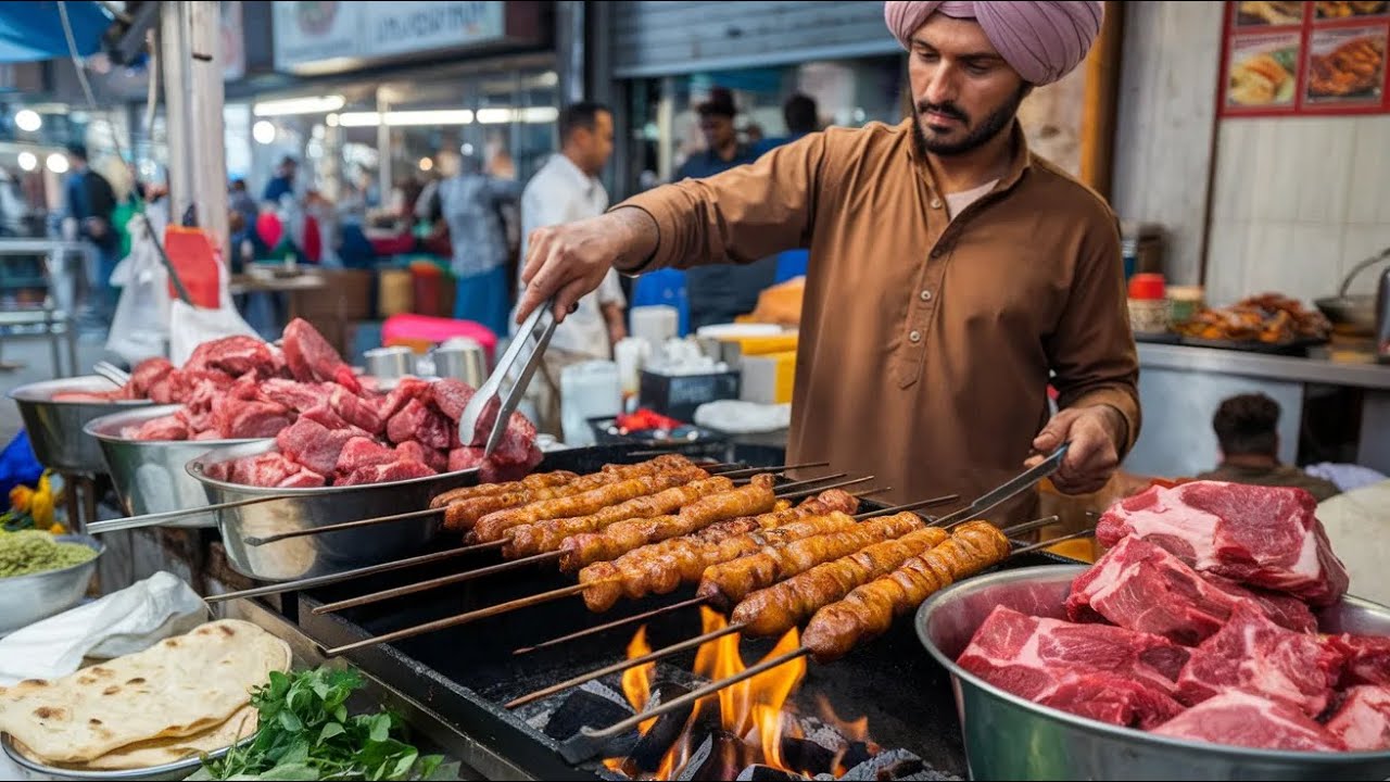 Hidden Street Food Hunt in Peshawar | Peshawari Zafarani Beef Kabab Recipe | Pakistani Street Food