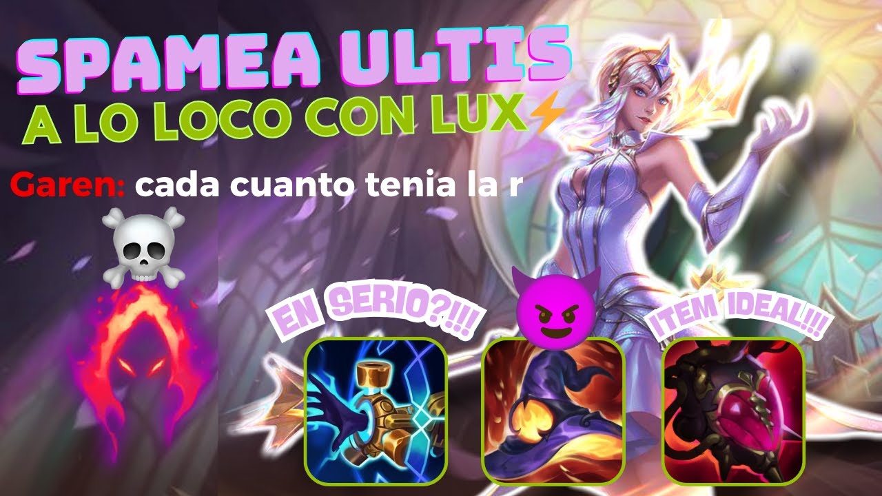 ⚡GUIA DEFINITIVA de Lux medio... TILTEO al EQUIPO enemigo!!! 🤣