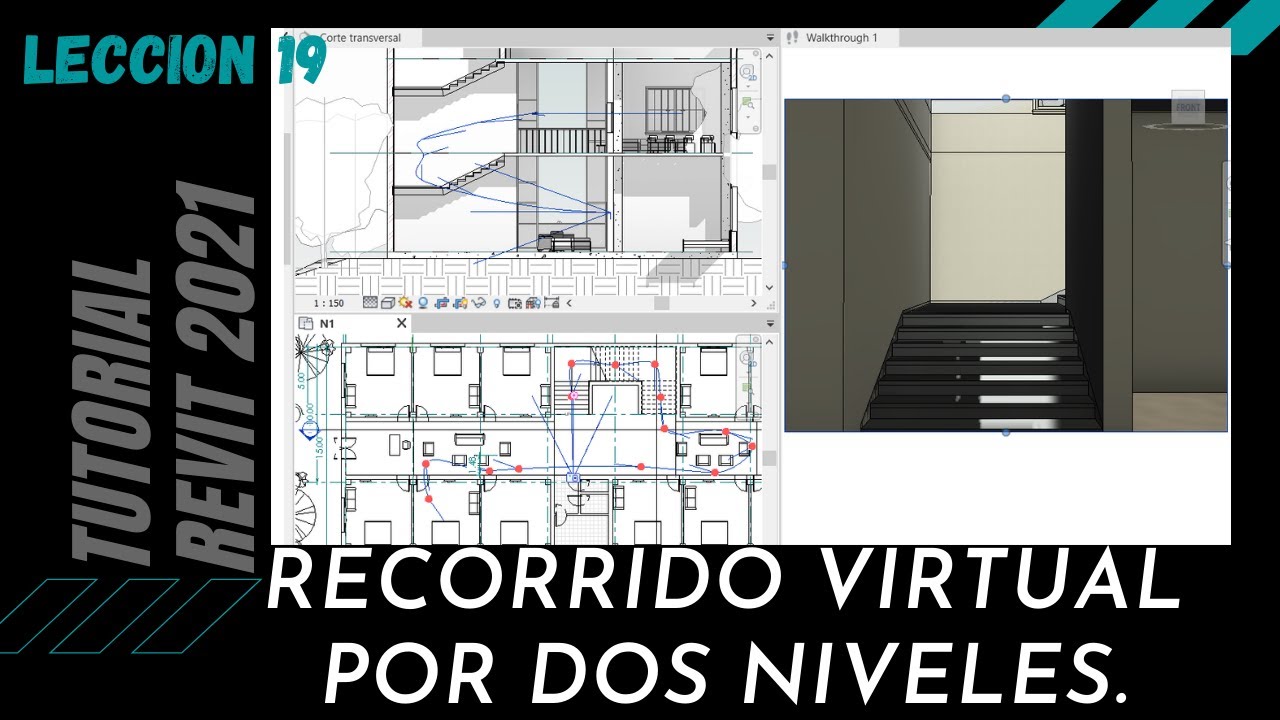 Aprendiendo Revit. Recorrido virtual por dos niveles.