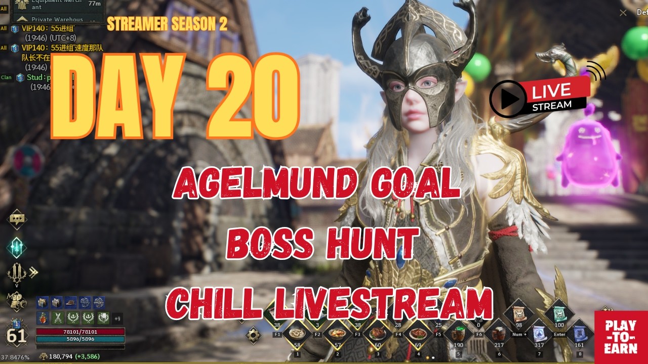 Legend of Ymir S2 Day 20  Archer Progress | Agelmund Goal + Boss Hunt | Chill Livestream