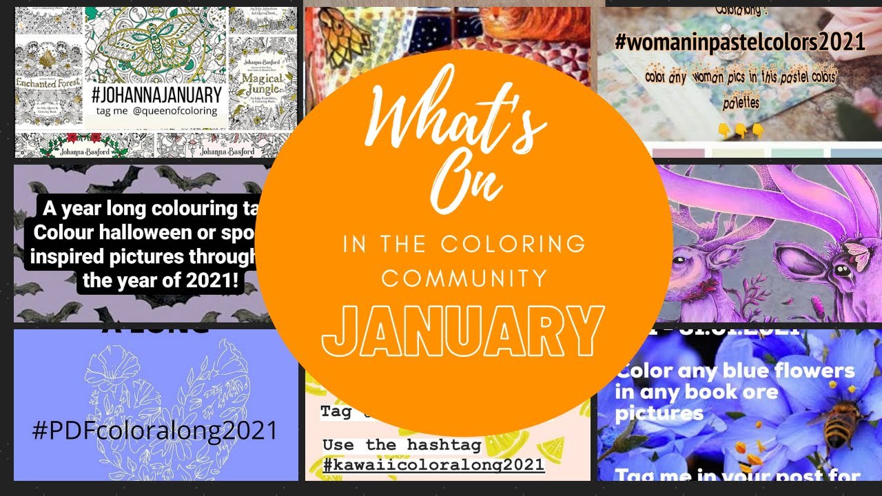 What's On In the Coloring Community | January 2021