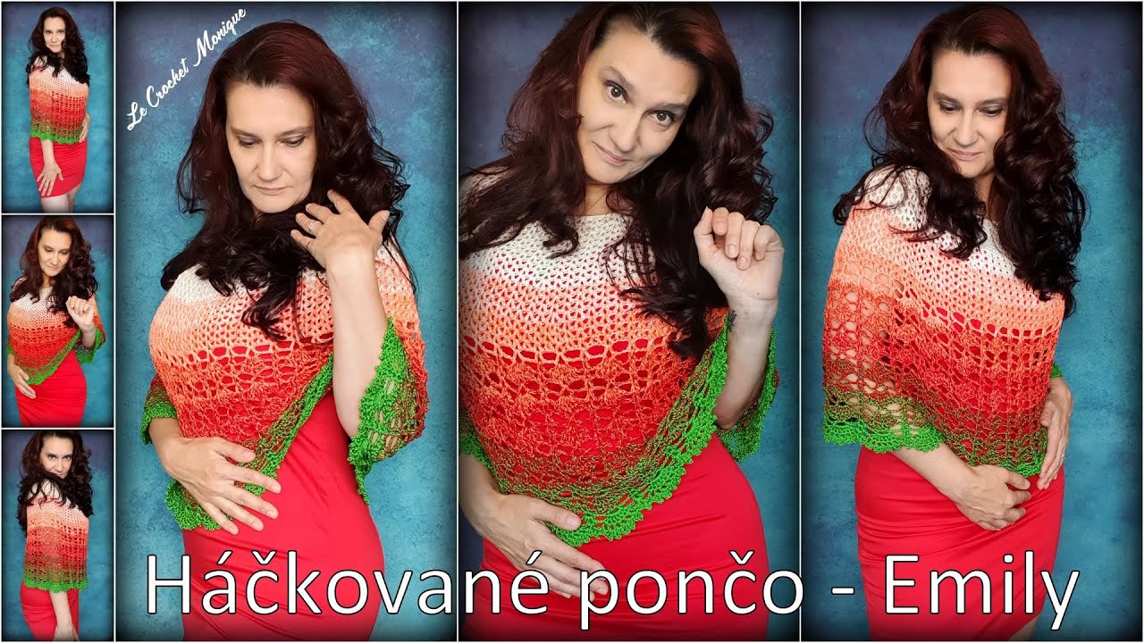 Háčkované pončo Emily/Crocheted Poncho Emily (english subtitles)