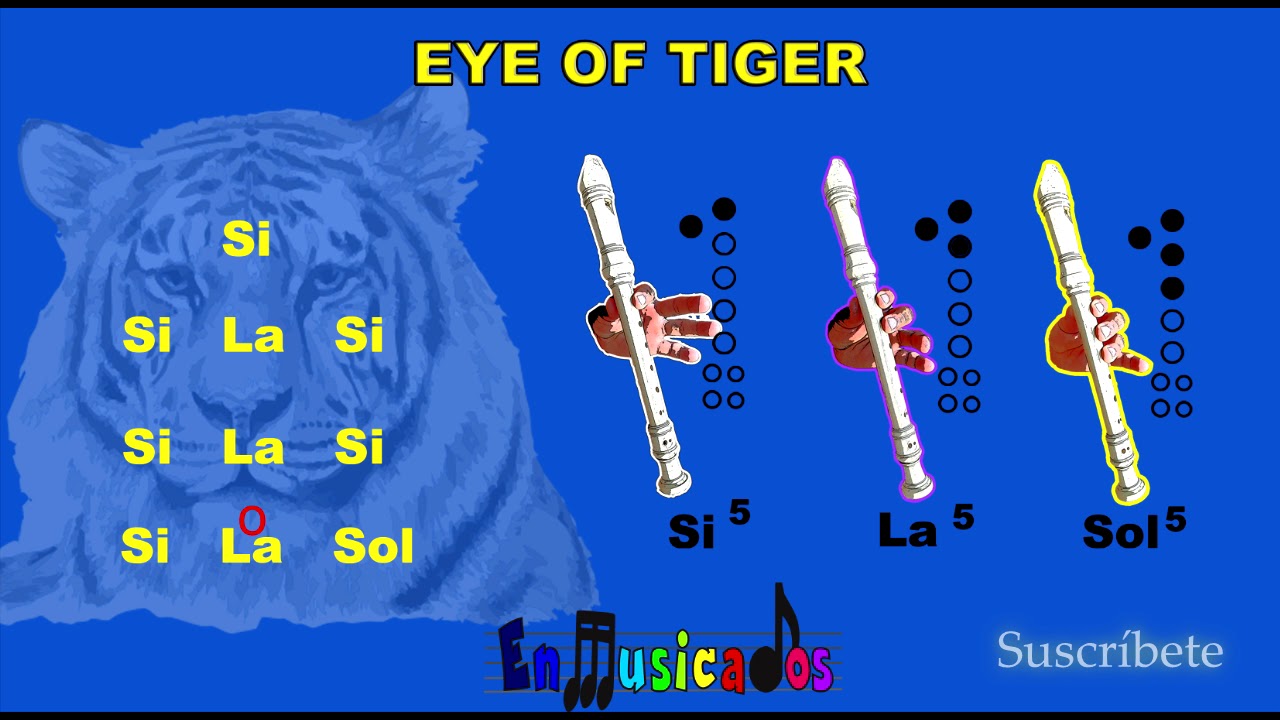 EYE OF TIGER. Canci&oacute;n MUY F&Aacute;CIL con solo 3 Notas
