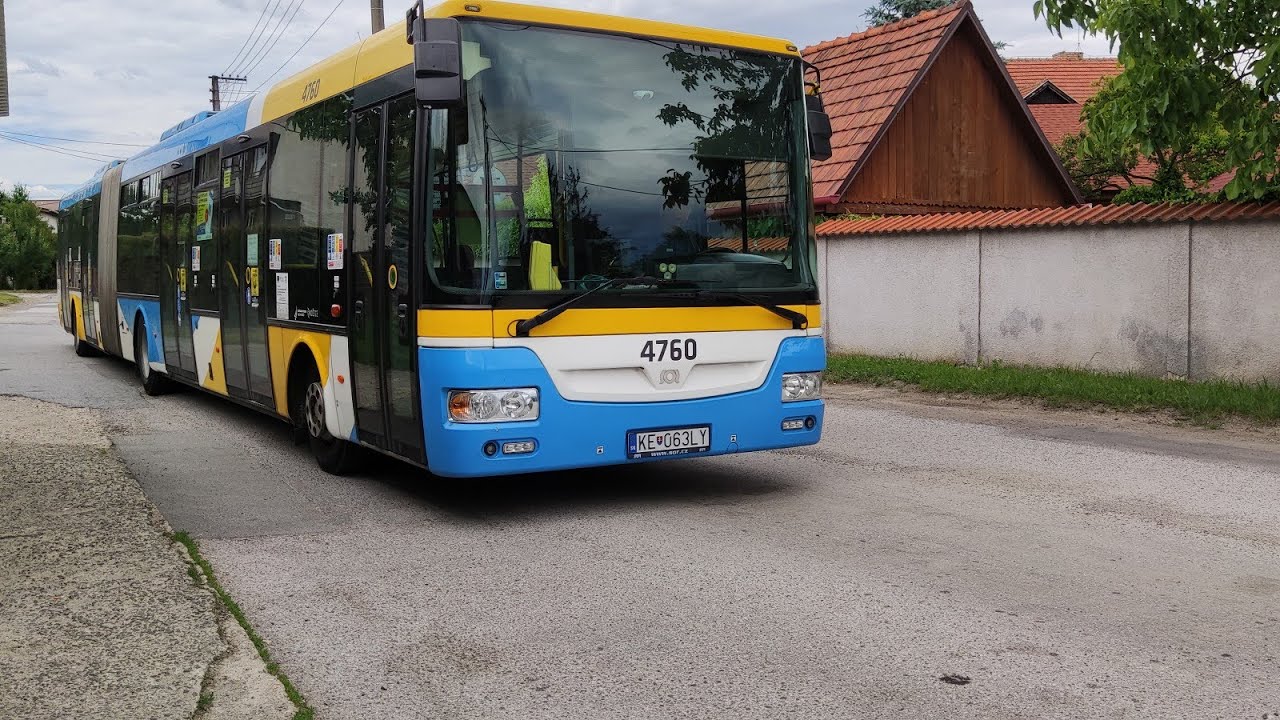 Jazda linkou 12 v úseku: Šebastovce - Barca, kostoly • SOR NB 18 CITY Euro VI