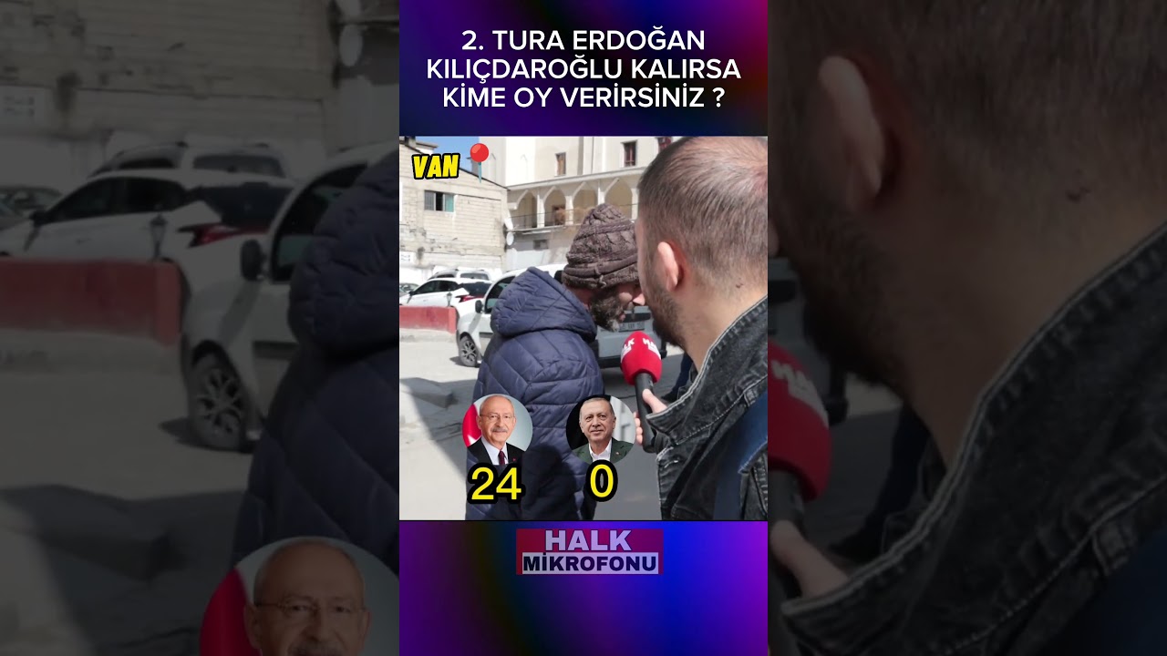 Van'da Anket ! Erdoğan Kılıçdaroğlu