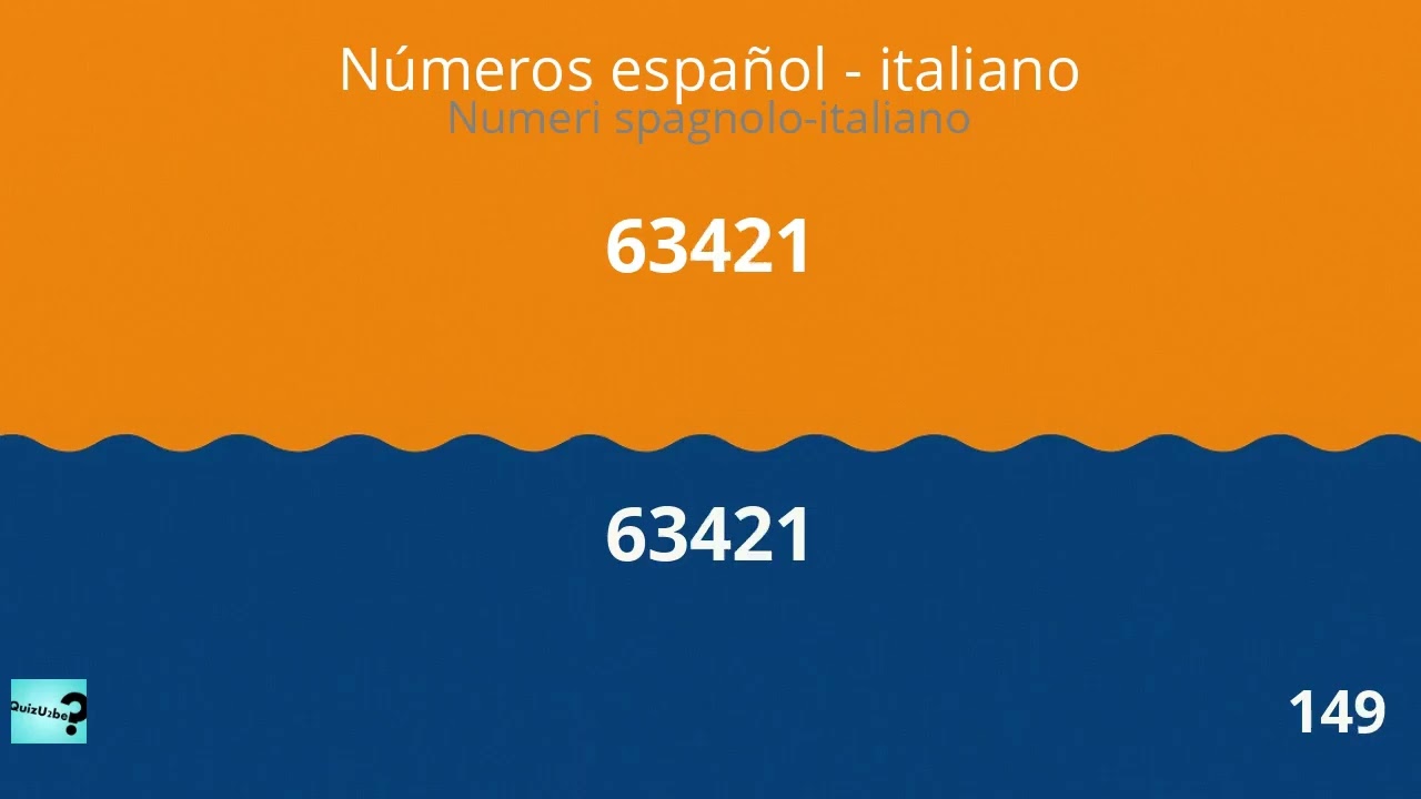 Repaso los números, español a italiano | Rivedo i numeri, dallo spagnolo all'italiano
