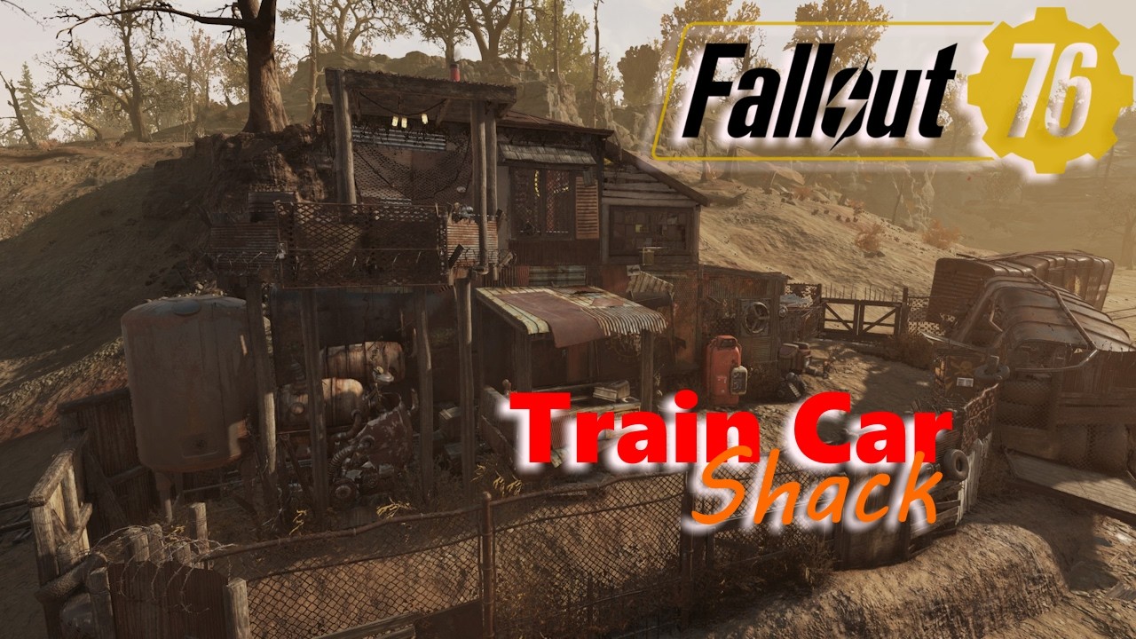 Fallout 76 Camp Build: Train Car Shack