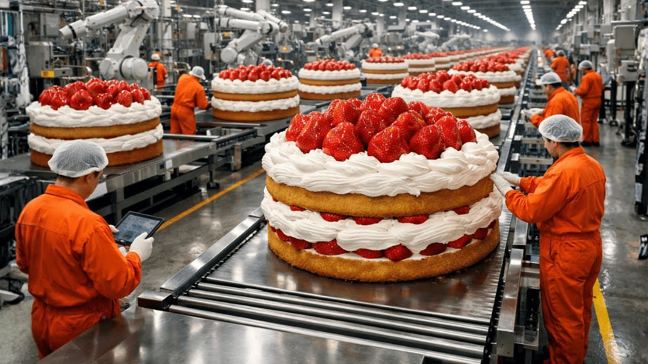 Why Factories Use 20,000Hz Sound to Cut This Cake 🍰 (No Crumbs)