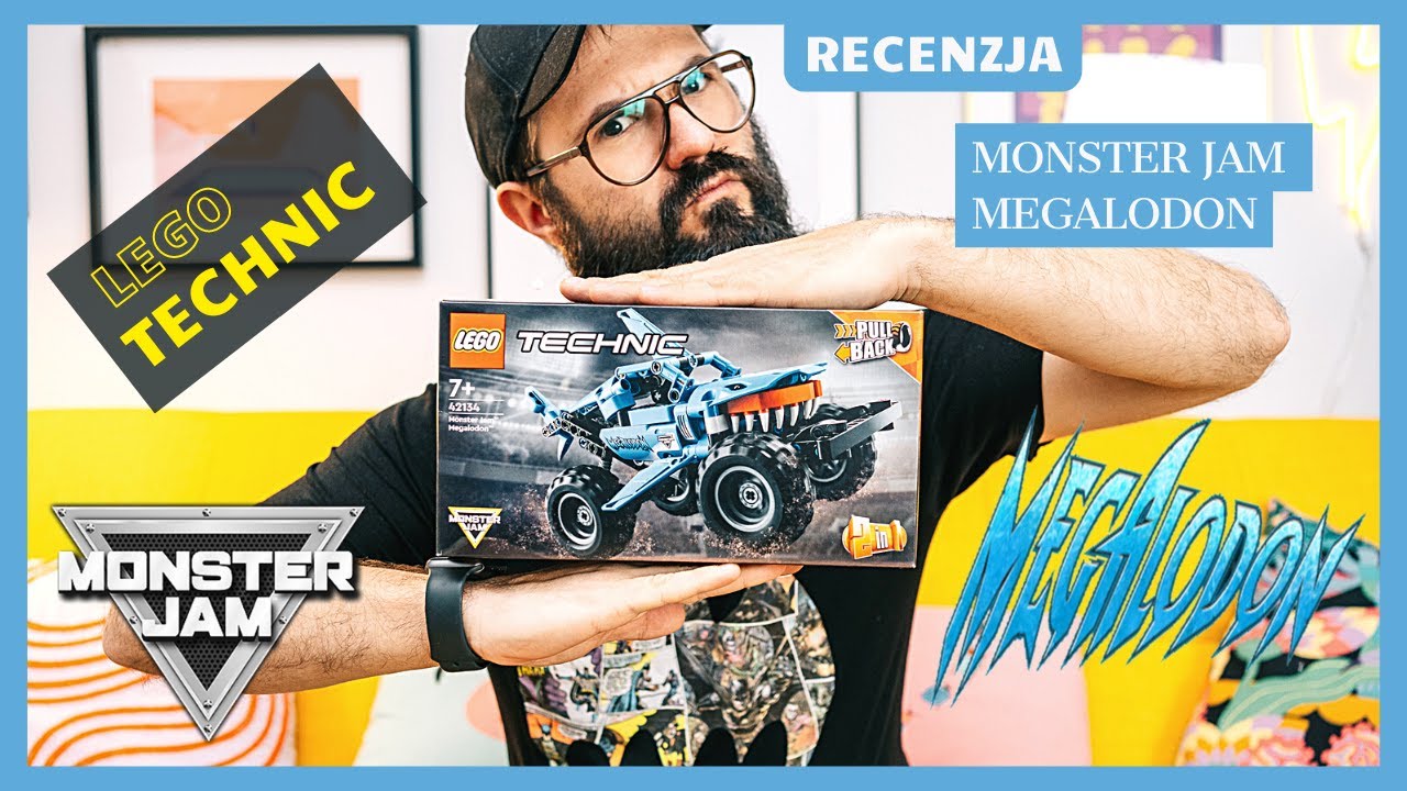 Lego Techinc: Monster Jam Megalodon 42134 - RECENZJA | Monster Truck rekin z klock&oacute;w 🦈