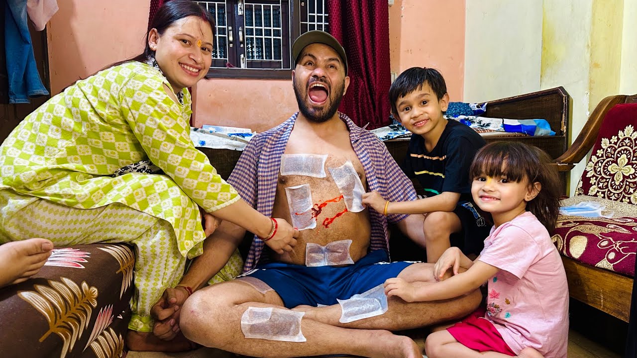 Painful Hair Waxing Challenge on Papa 😫😂 ( Naani Yaad Aa Gai )