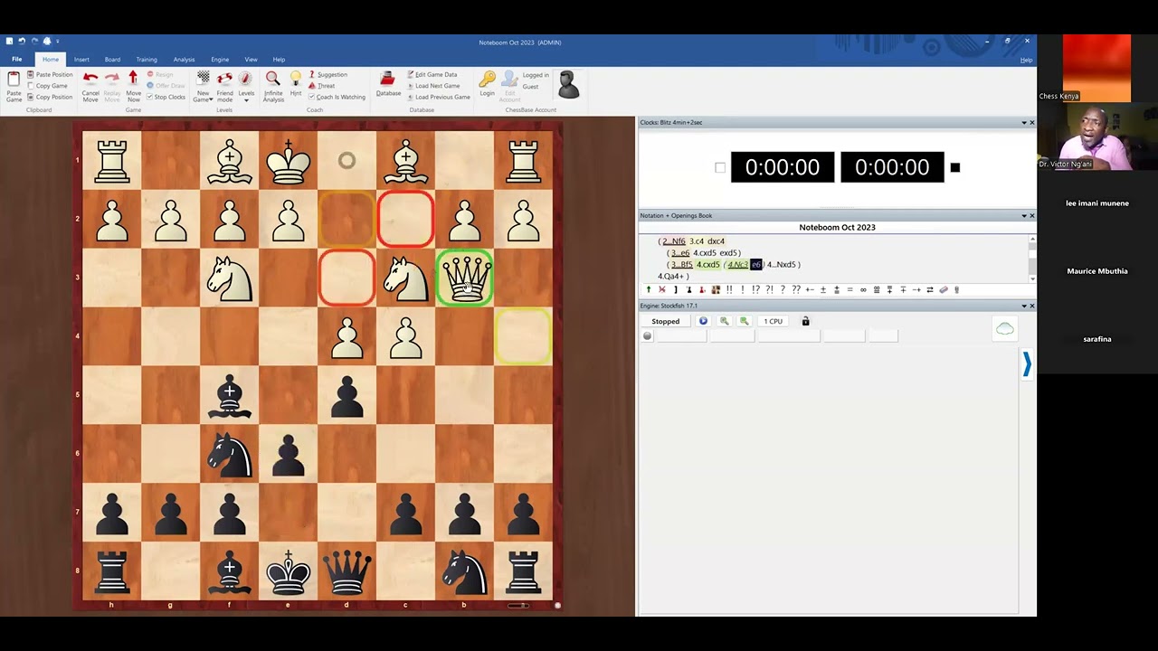 Actual Chess Openings Training Session - 2025 AYCC Team Kenya (Champions) - Sample Class Video