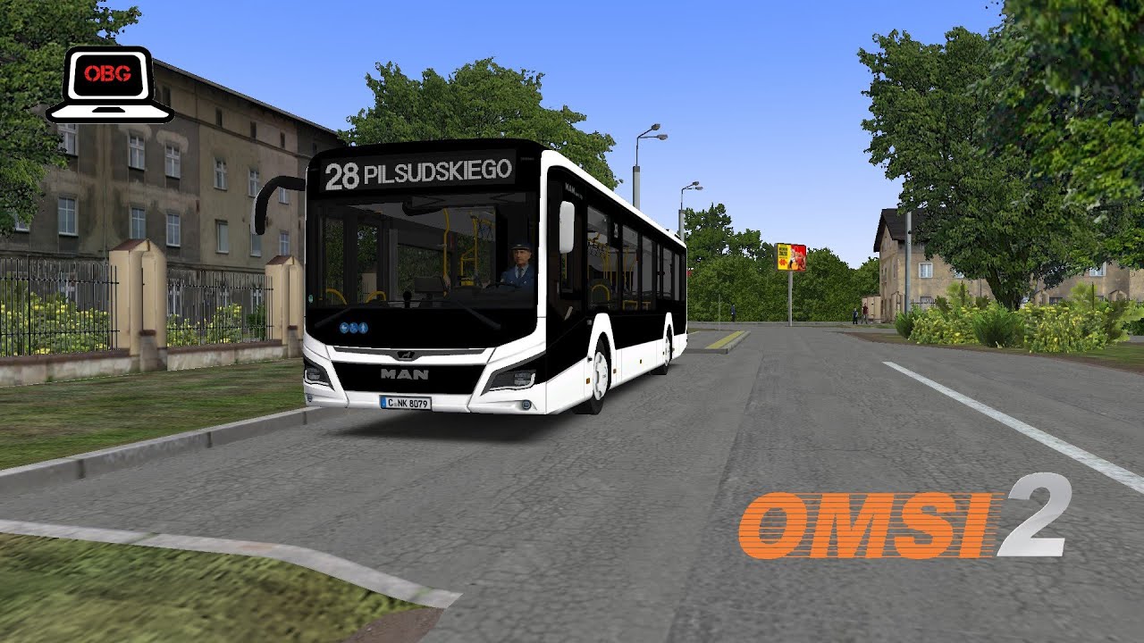 OMSI2 MAN Stadtbus New Lion's City - Add-On-  Map  ▪ NYSA 2.1 Route 28  Logitech G29