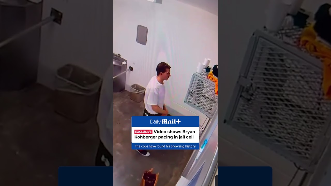 NEW footage of Bryan Kohberger in jail cell