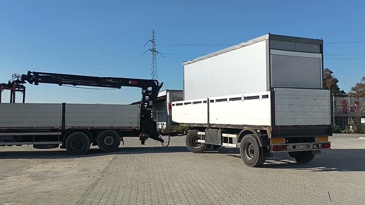 Cofanie HDS z przyczepą z osią skrętna