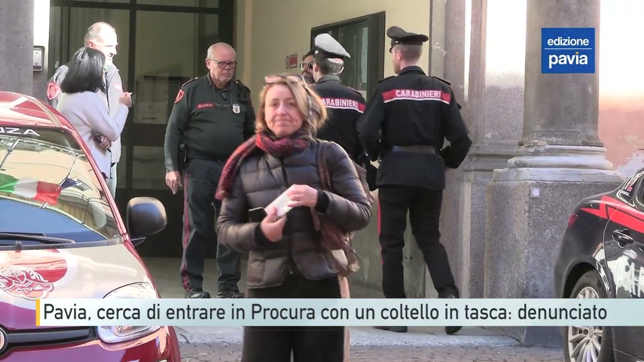 Pavia, cerca di entrare in Procura con un coltello in tasca: denunciato