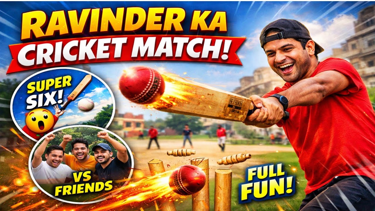 Ravinder का Super Cricket Shot | Full Masti Vlog