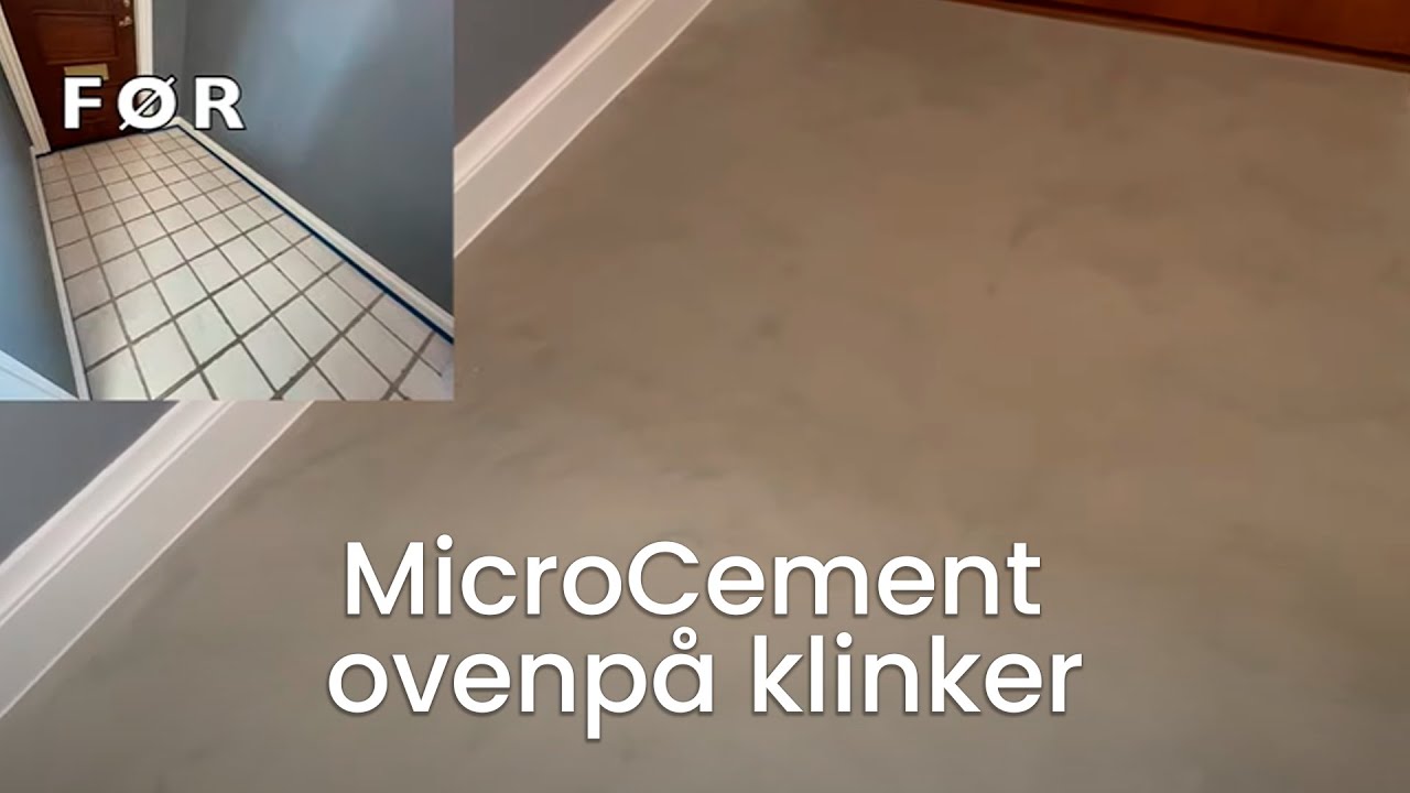 MicroCement gulv - Komplet guide til påføring af MicroCement på fliser
