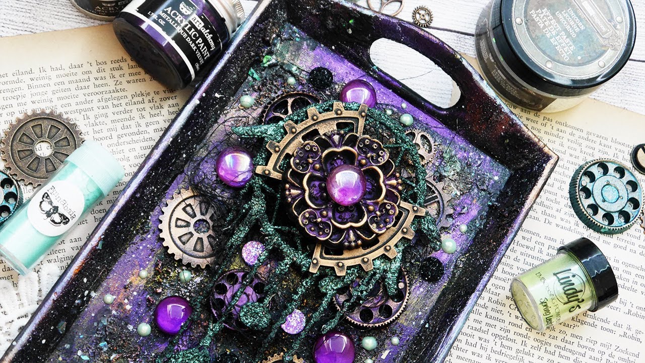 Mixed Media Galaxy Tray