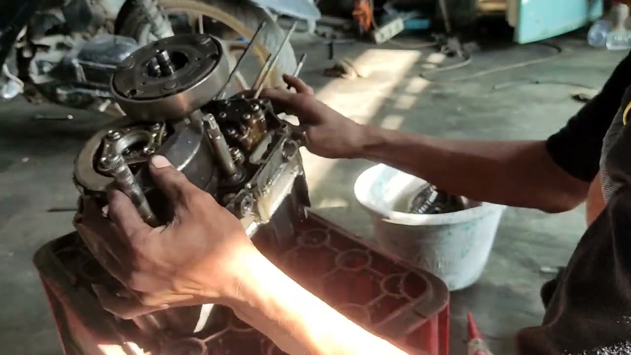 bongkar mesin KFM