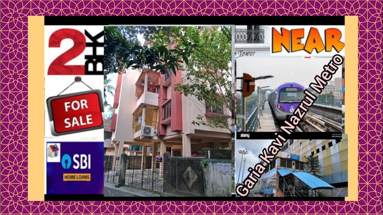 2 Bhk Flat Sale 1 St Floor With Garage Walking Distance From Garia kavi Nazrul Metro Station #2bhk