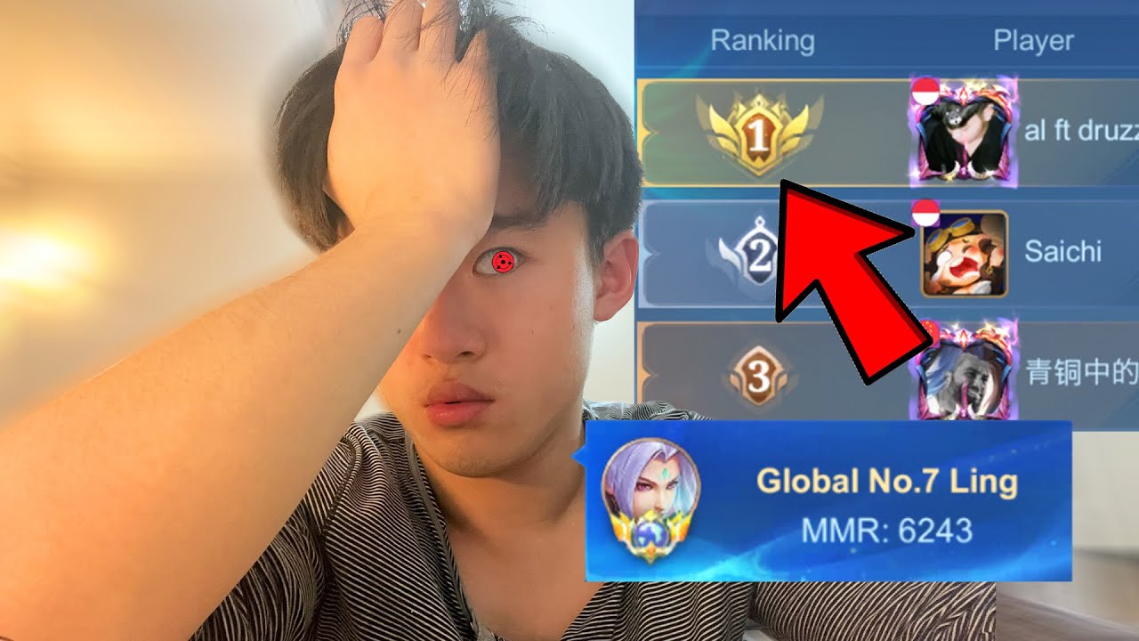 REACHING TOP 1 GLOBAL LING IN SOLO RANK IS.. POSSIBLE ?!(literally impossible match up explained) 🤯