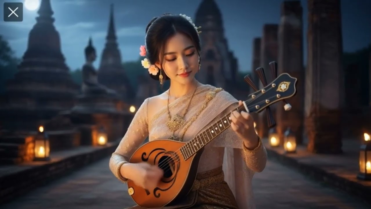 Graceful Melody from a Beautiful Traditional Musician