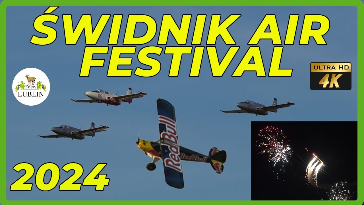 Świdnik Air Festival 2024.  Extensive video from both days and nights (before the rain!) 4k
