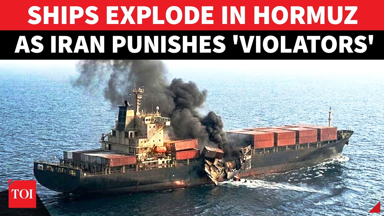 Iran Navy 'Blows Up U.S.-Backed' Ships In Hormuz; Tehran Confirms Vessels Hit By Naval Mines
