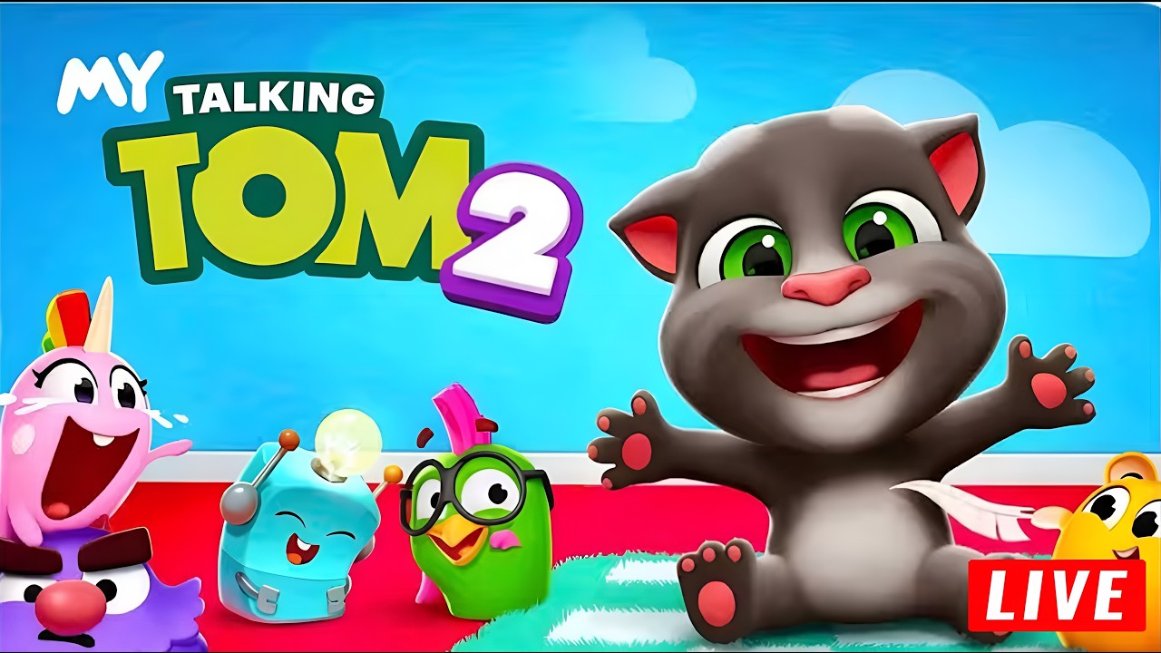 talking tom live #talkingtom #talkingtom2 #trending #live #funnycat #dzonnislive