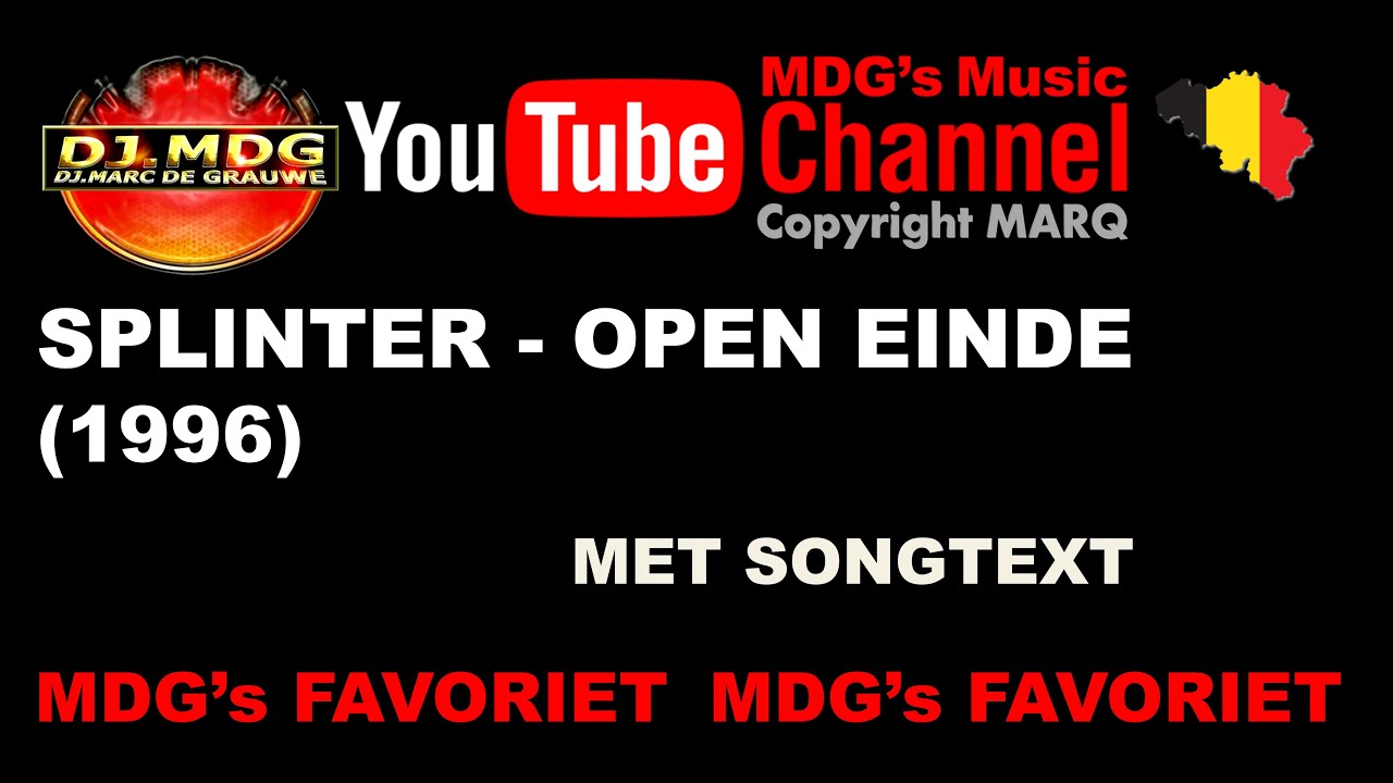 SPLINTER - Open Einde (1996) (Songtekst video)